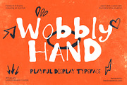 Wobbly Hand Font, a Handwritten Font by Handmadefont (Thumbnail 1 of 14)