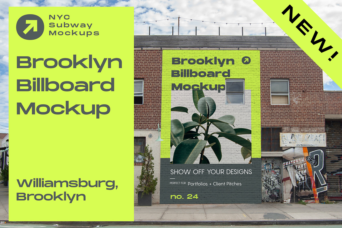 Brooklyn Billboard Mockup, an Advertising Mockup by NYC Billboard Mockups