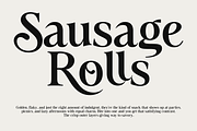 Tiramisu Sausage Rolls Serif, a Serif Font by Viswell (Thumbnail 10 of 11)