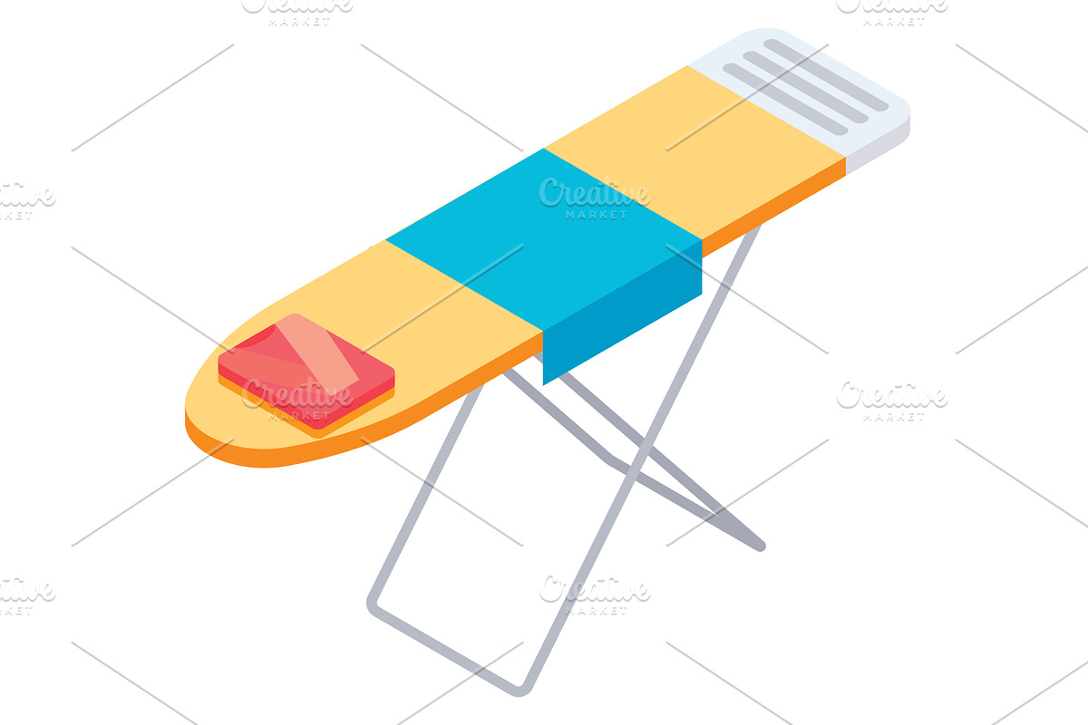 Iron board vector icon isolated on, an Object Illustration by SiberianArt