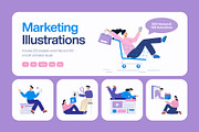 Digital Marketing Bundle, a Technology Illustration by Brickclay (Thumbnail 1 of 14)