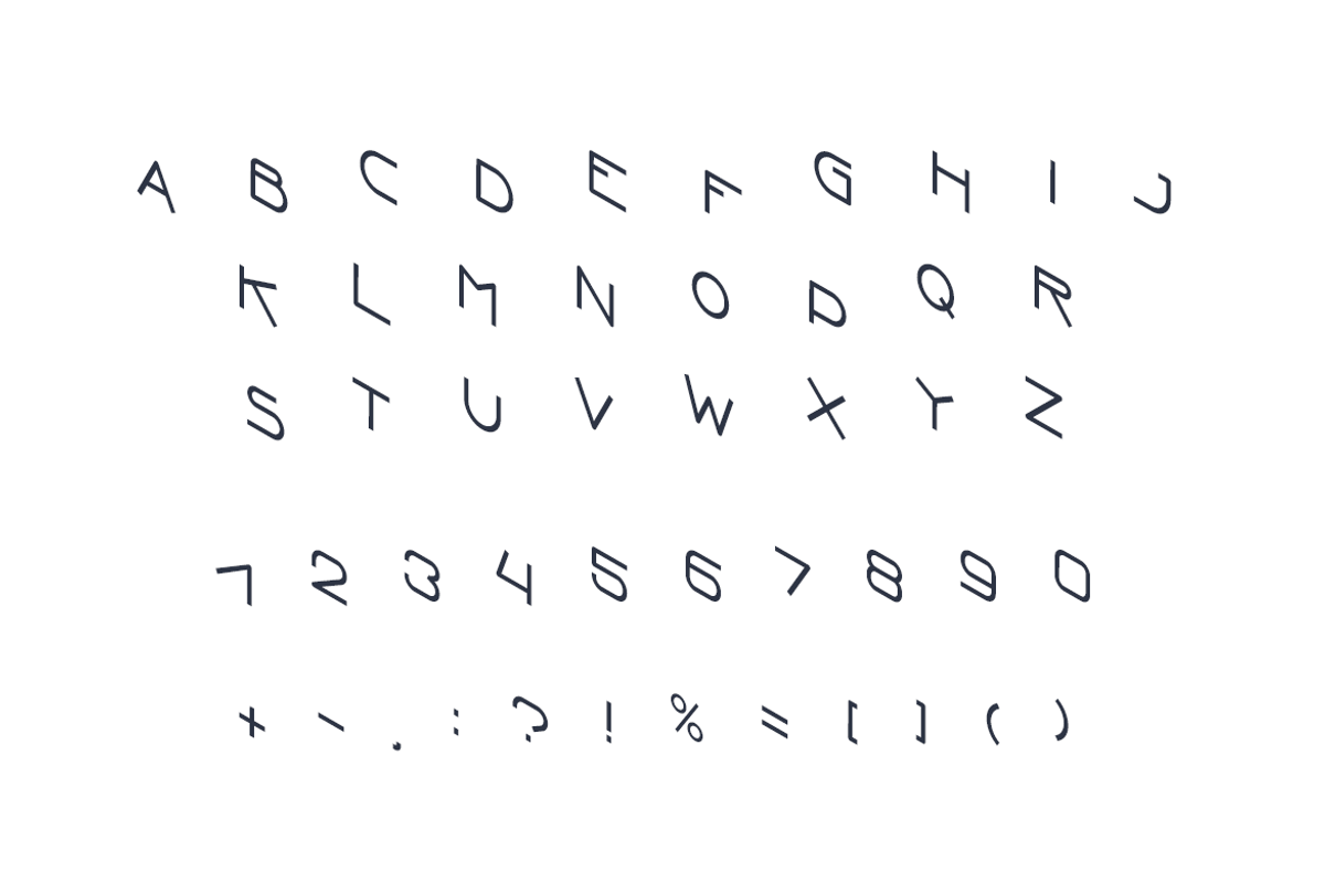 Zoomer| isometric font preview 2