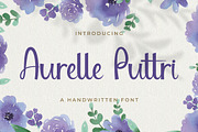Aurelle Puttri - Handwritten Font, a Script Font by BlancaLab Studio (Thumbnail 1 of 7)