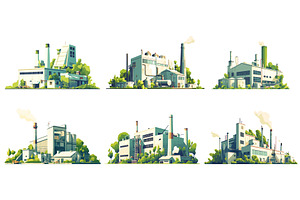 Cartoon set of environmentally, an Illustration by LadadikArt