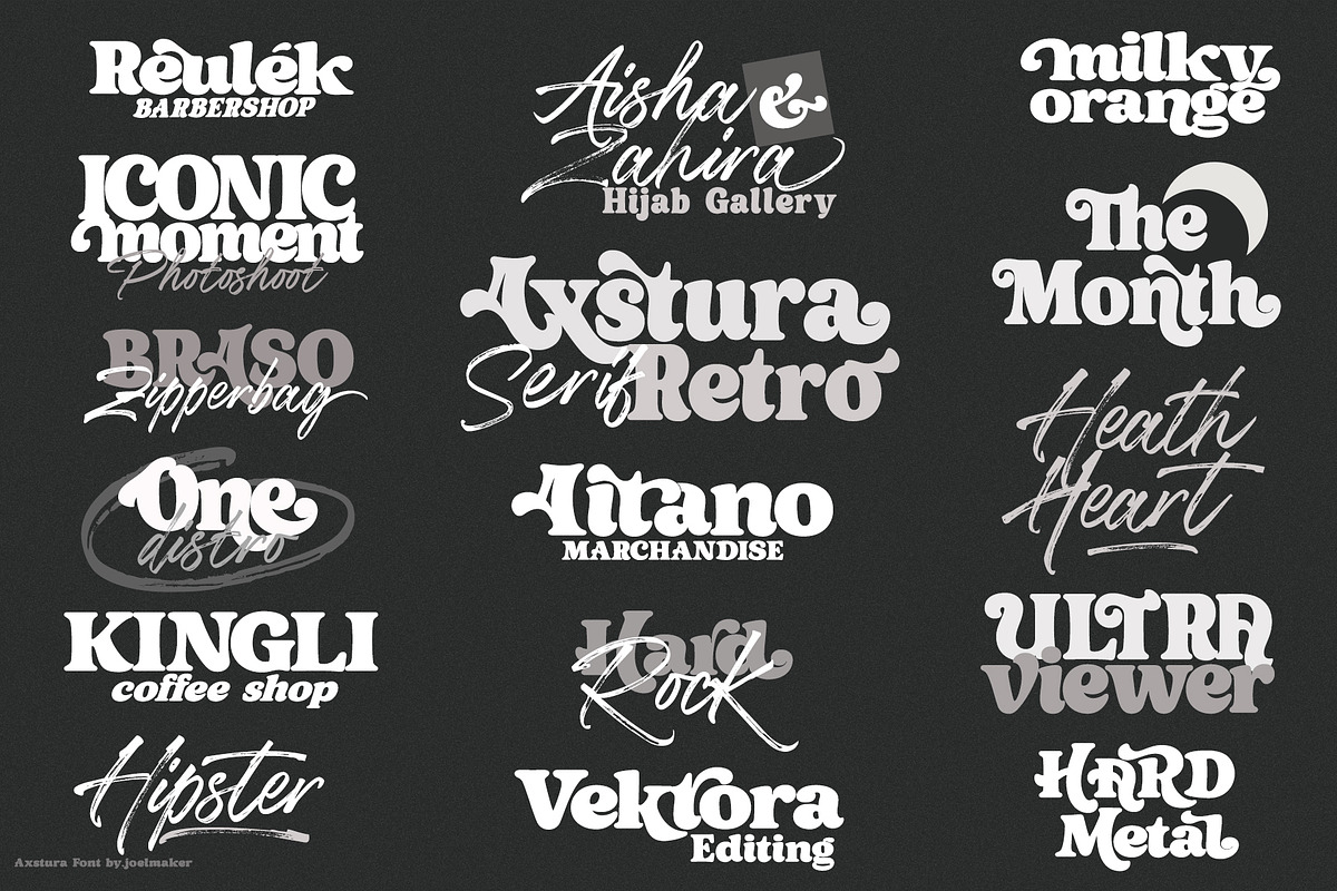 Axstura Jm, a Serif Font by joelmaker (Photo 4 of 31)