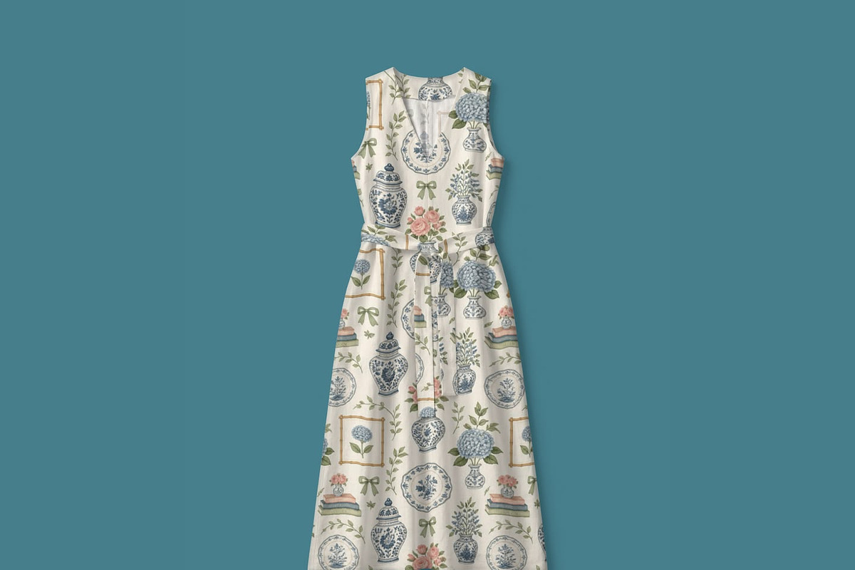 Chinoiserie Seamless Pattern, a Pattern Graphic by elif (Photo 8 of 9)