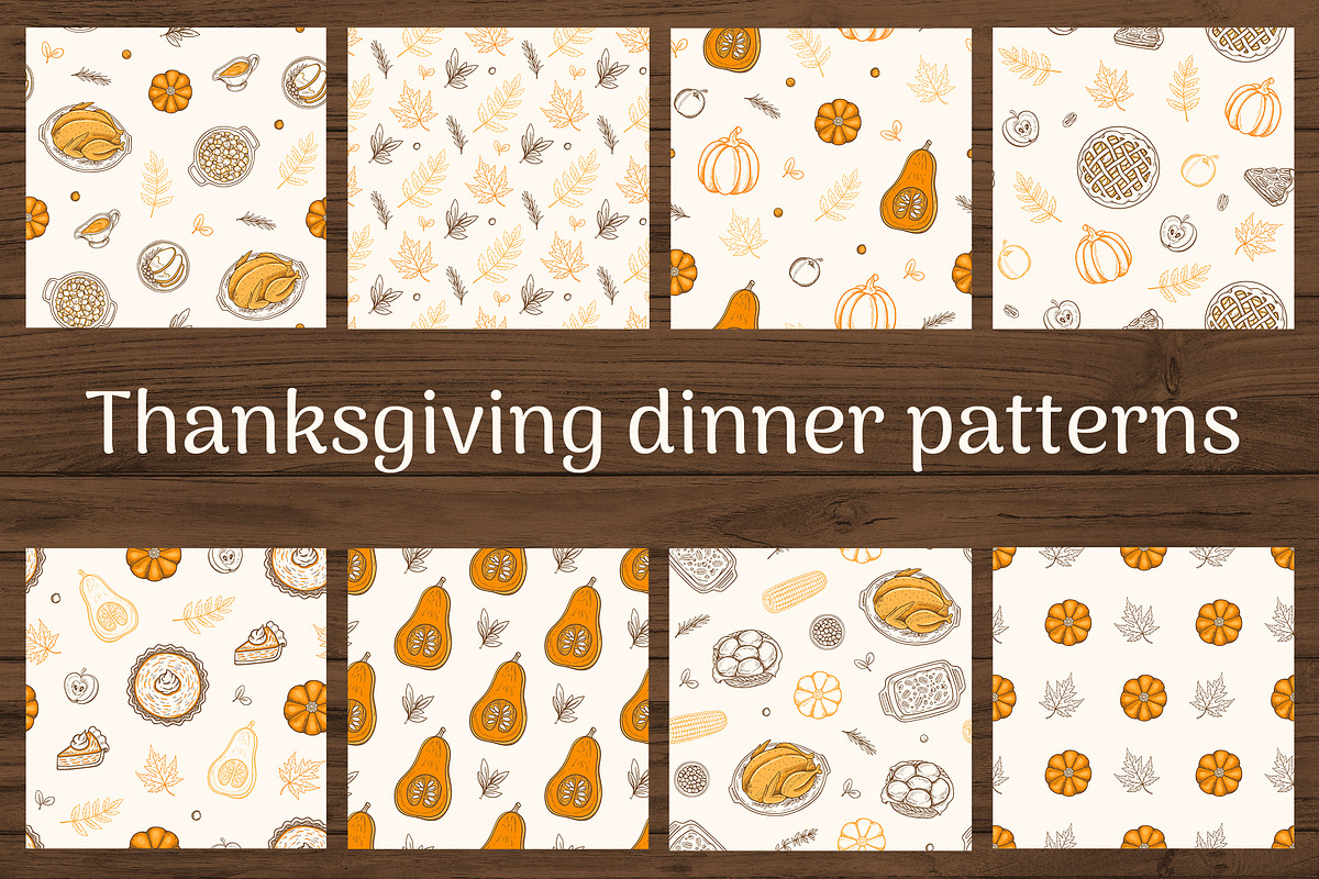 Thanksgiving Dinner Design Kit, a Seasonal Illustration by Artspace (Photo 4 of 9)