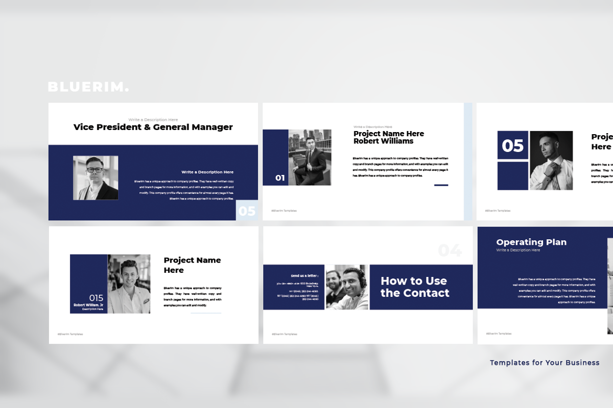 BLUERIM - PowerPoint Templates, a Presentation Template by Cotbada_studio (Photo 5 of 7)