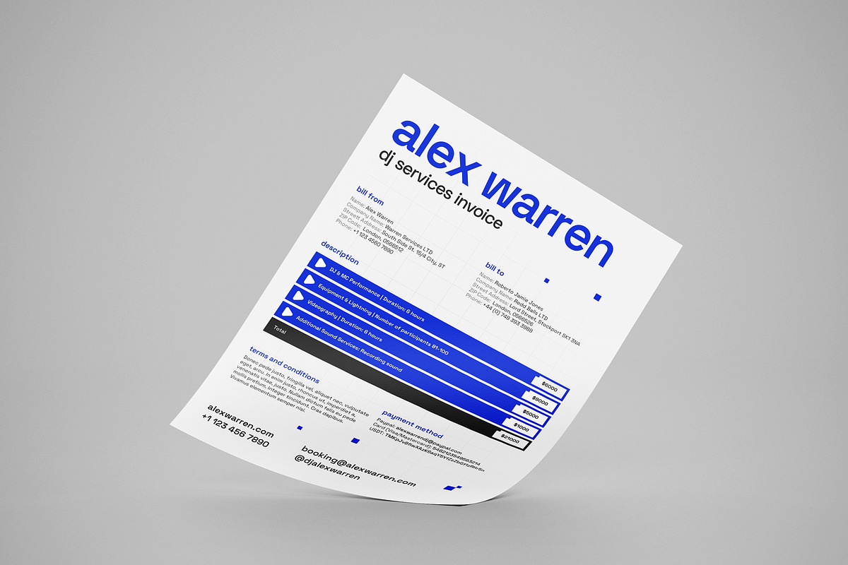DJ Press kit EPK / Media Kit Template preview 5