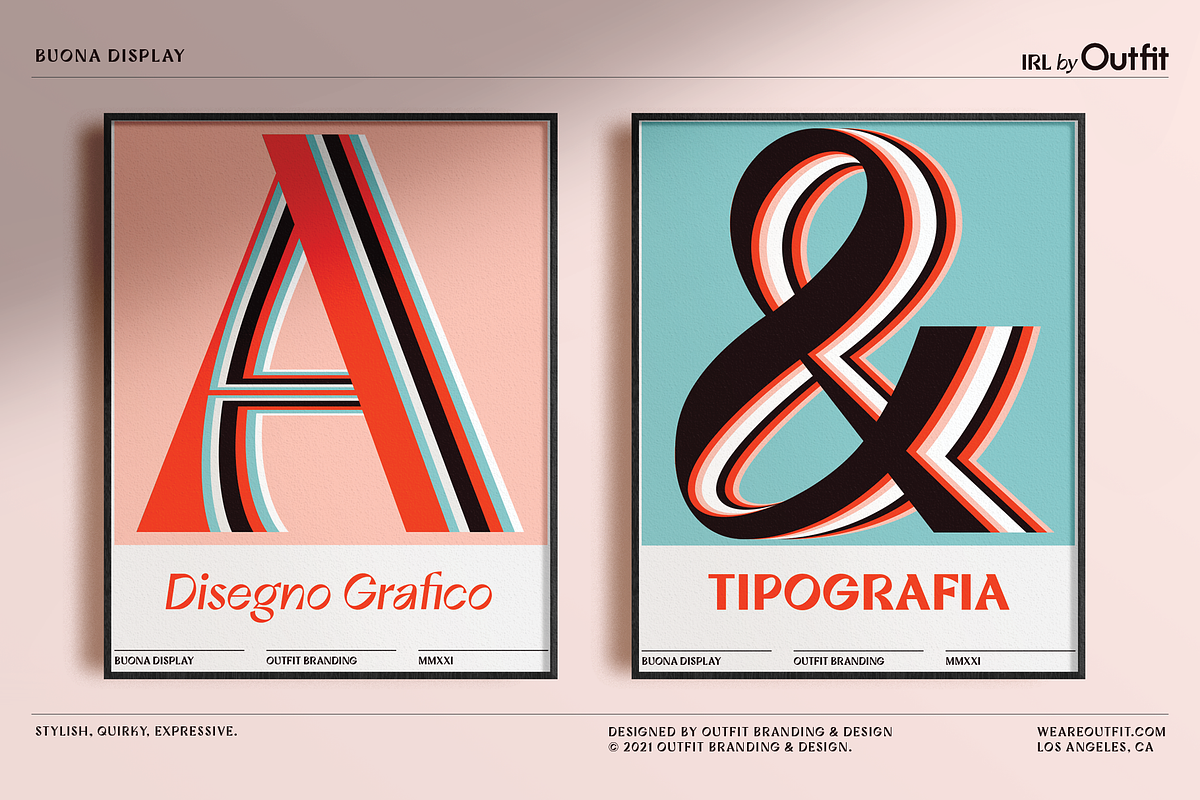 Buona Display Font Family, a Sans Serif Font by IRL by Outfit (Photo 11 of 11)