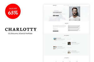 Charlotty - CV, Resume, vCard Theme