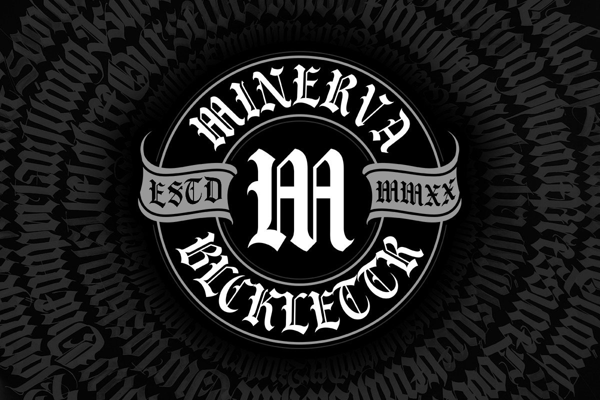 Minerva | Blackletter Font, a Blackletter Font by Muntab_Art (Photo 2 of 8)