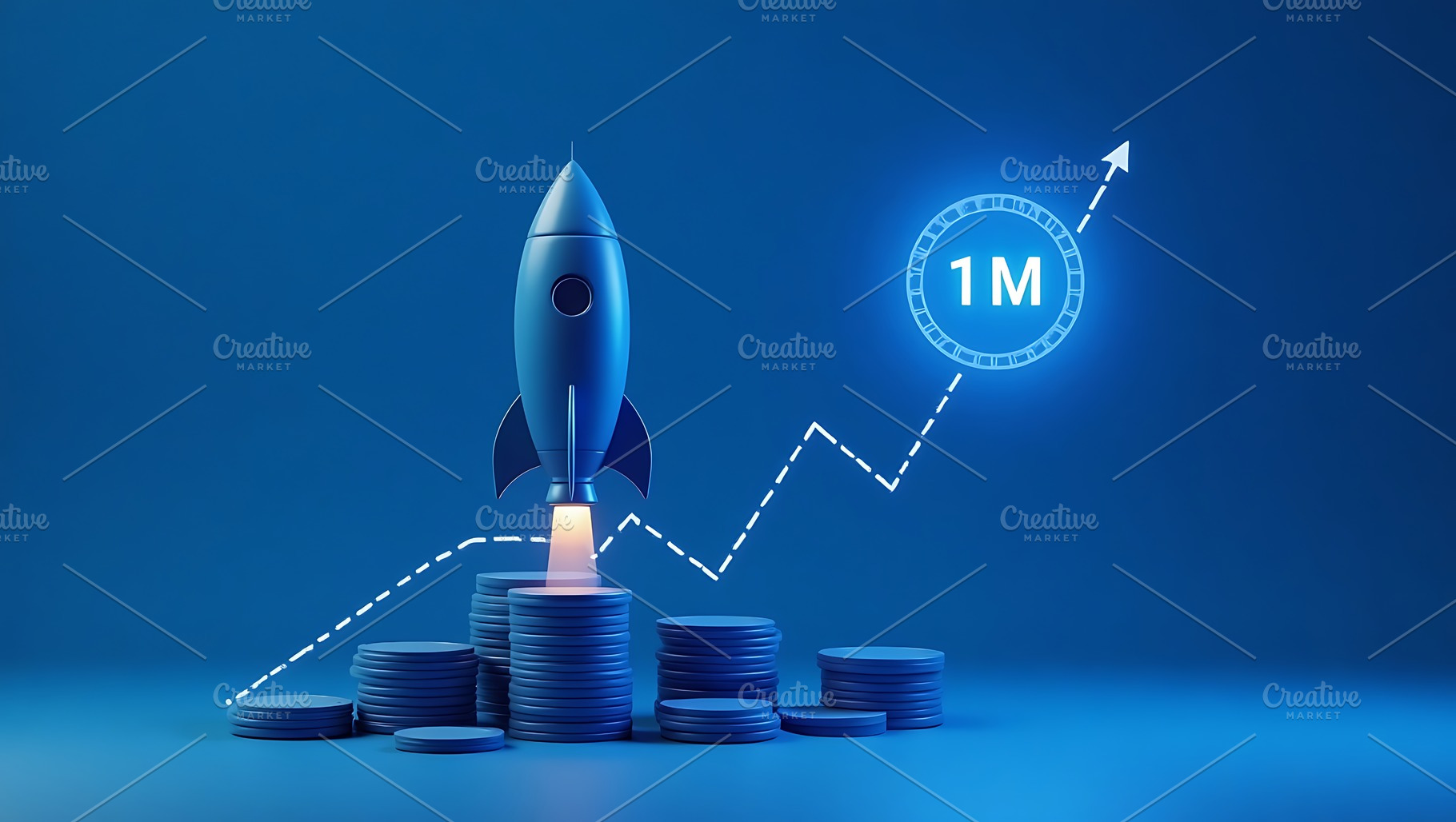 Rocket launch business startup, a Business Photo by Artonix
