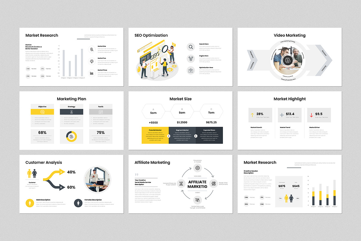 Digital Marketing Plan Presentation, a Presentation Template by GenerousArt (Photo 3 of 8)