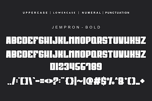 Jempron Font Bundle