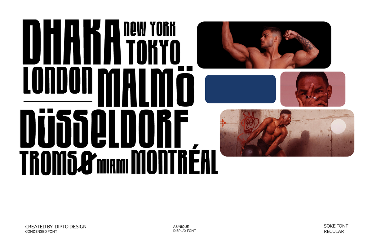 Soke — Bold Condensed Display Font, a Sans Serif Font by Dipto design (Photo 7 of 8)