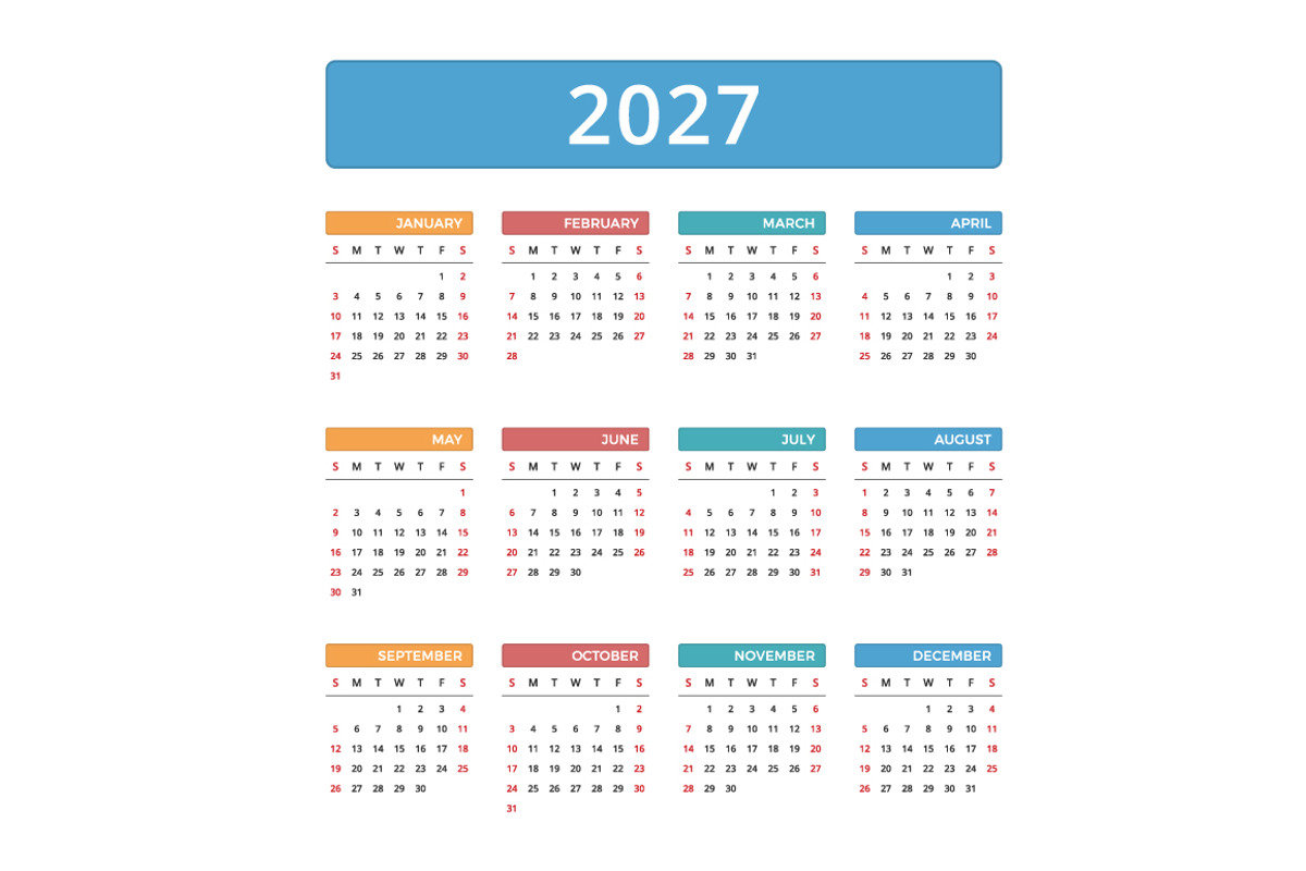 2027 Calendar, a Stationery Template by PixMarket (Photo 3 of 3)