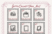 Library Doodle Clipart, Reading, an Object Illustration by The October Creative (Thumbnail 6 of 6)