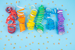 Colorful spirals. LGBTQIA culture.