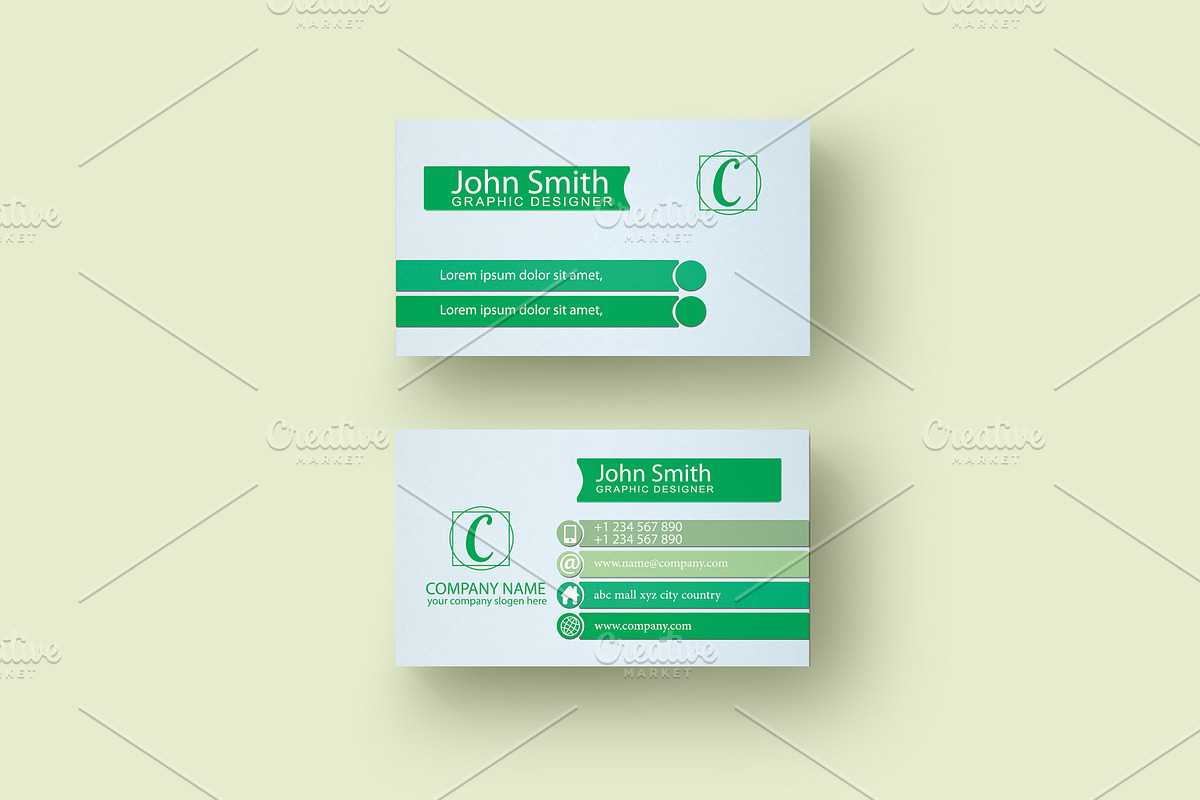 Business Card With Multiple Color, a Business Card Template by Design with Qurat (Photo 2 of 4)