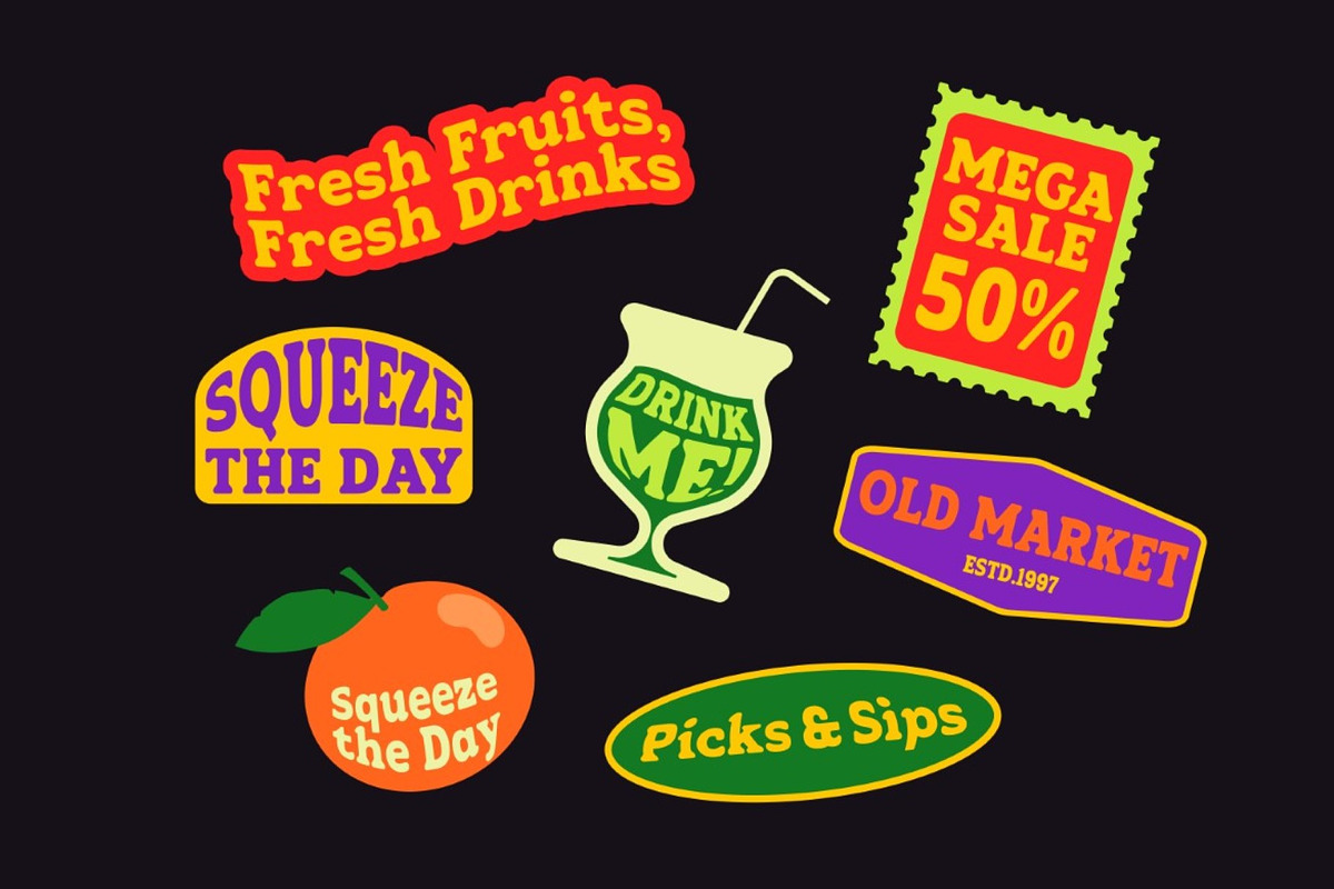 Juicy Fruti - Bold Retro Display Fon, a Serif Font by Studio Moara (Photo 7 of 10)