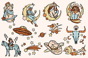 Cosmic Cowgirl – Illustrations, an Illustration by Pony Gold Studio (Thumbnail 4 of 6)
