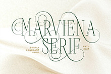 Marviena - Swirly Elegant Serif