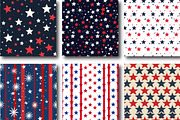 Fourth of July Seamless Pattern, a Pattern Graphic by DreamCafeArt (Thumbnail 2 of 7)
