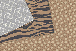 Neutral Animal Print Digital Paper