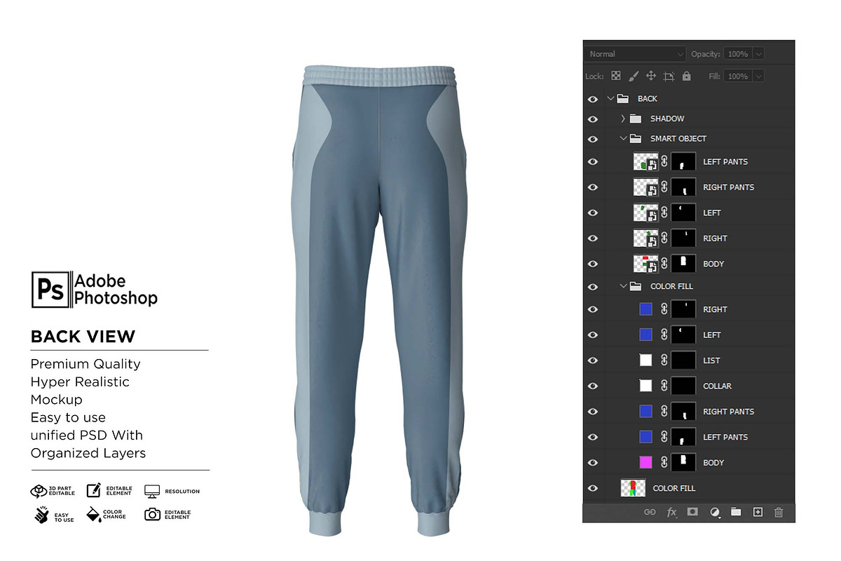 Jogger Pants Sport Mockup, a Shirt Mockup by Nanggroe Scripting (Photo 8 of 9)