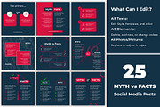 Myth vs Facts | 25 Instagram Posts, a Social Media Template by Mohammad Sarfaraz (Thumbnail 2 of 4)