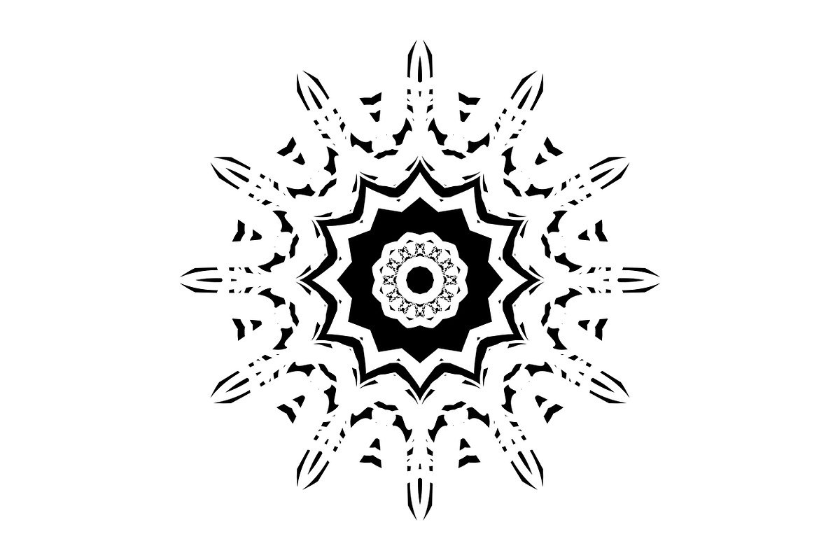 Artistic Mandala Vector Collection, a Decorative Illustration by NJ Himel (Photo 43 of 101)