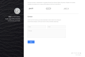 Slide - One Page HTML Template