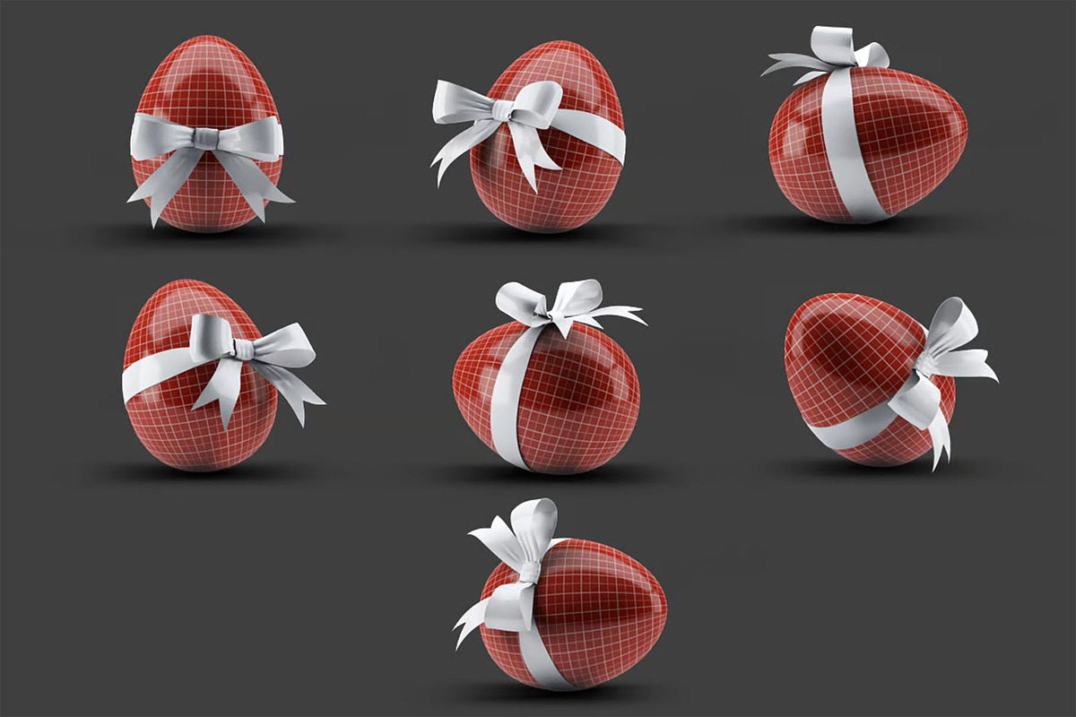 Easter Eggs Mockup, an Advertising Mockup by Hubzway (Photo 2 of 6)