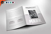 Funeral Program 26 Minimal Grey, a Brochure Template by SeraphimChris (Thumbnail 1 of 8)