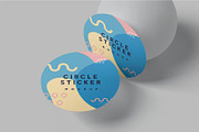 Round Sticker Mockups, a Packaging Mockup by megostudi0 (Thumbnail 4 of 7)