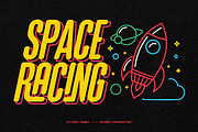 GTS Rocket Rumble | Retro Condensed, a Sans Serif Font by Graptail (Thumbnail 5 of 23)