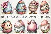 Quirky Easter Egg Watercolor Clipart, an Illustration by RobertsArt (Thumbnail 5 of 5)