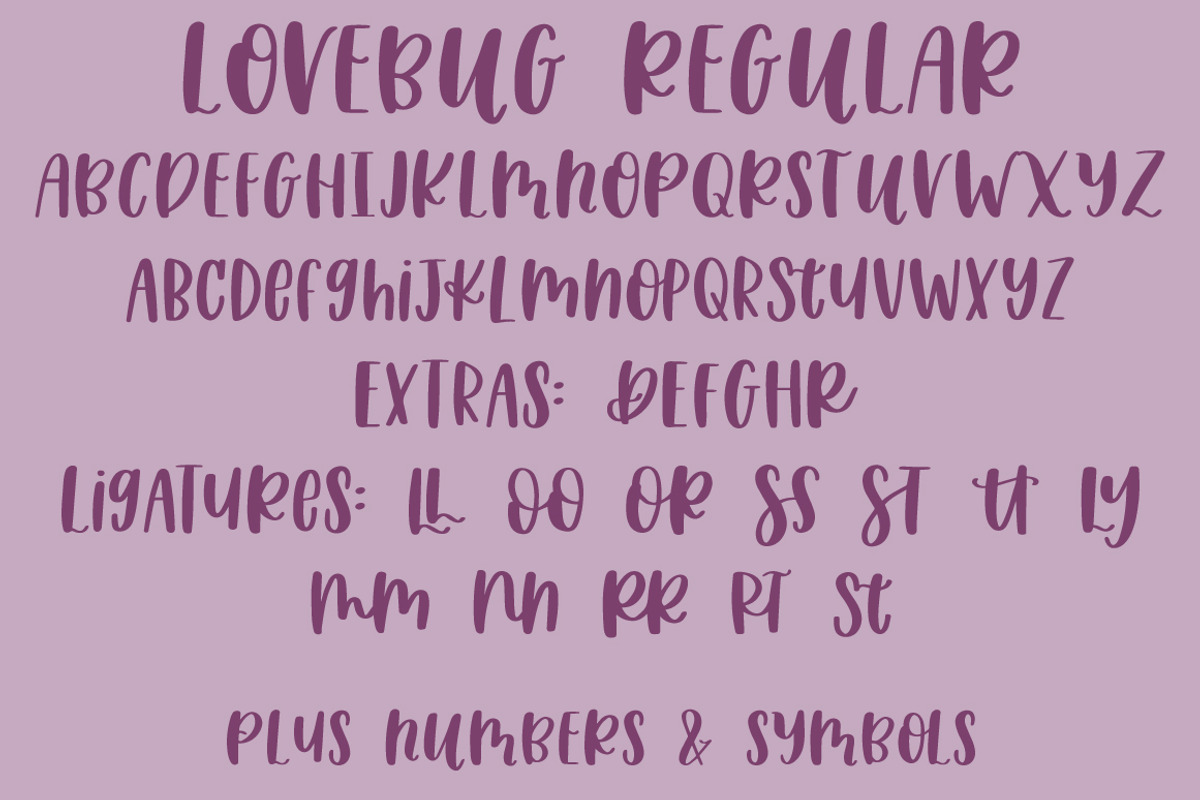 Lovebug Hearts Font Trio, a Symbol Font by Jordyn Alison Designs (Photo 10 of 12)