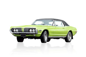 Bright vintage sports car from the, a Transportation Photo by Pakosta