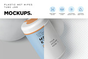 Wet Wipes Jar Mockups, a Packaging Mockup by megostudi0 (Thumbnail 6 of 7)