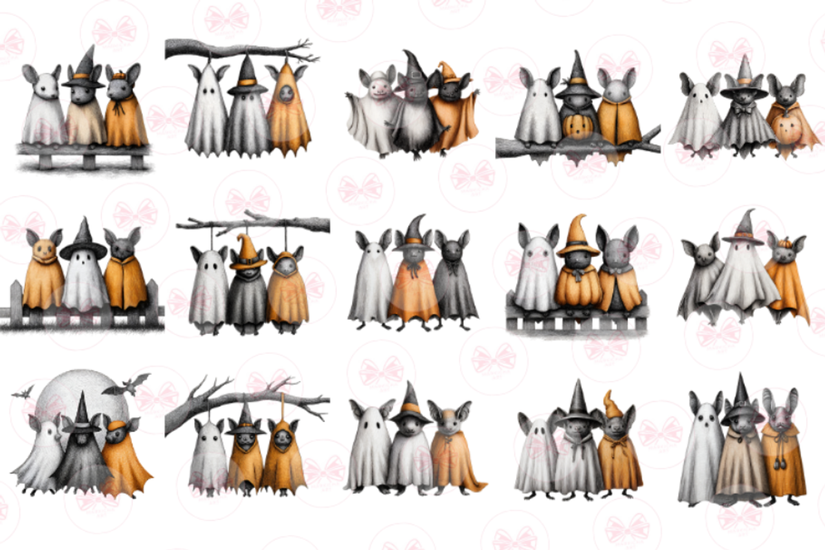 Halloween Bats Clipart, an Illustration by Markicha Art (Photo 4 of 4)