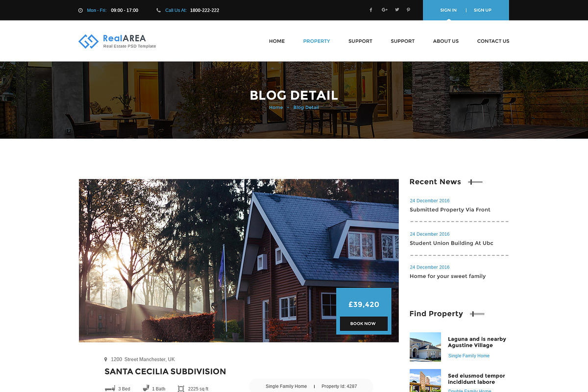 RealArea - Photoshop Template, a Websites & App Template by DigitalCenturySF (Photo 7 of 17)