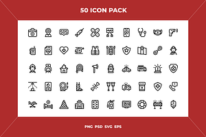 Emergencies icons, an Outline Icon by Wencory