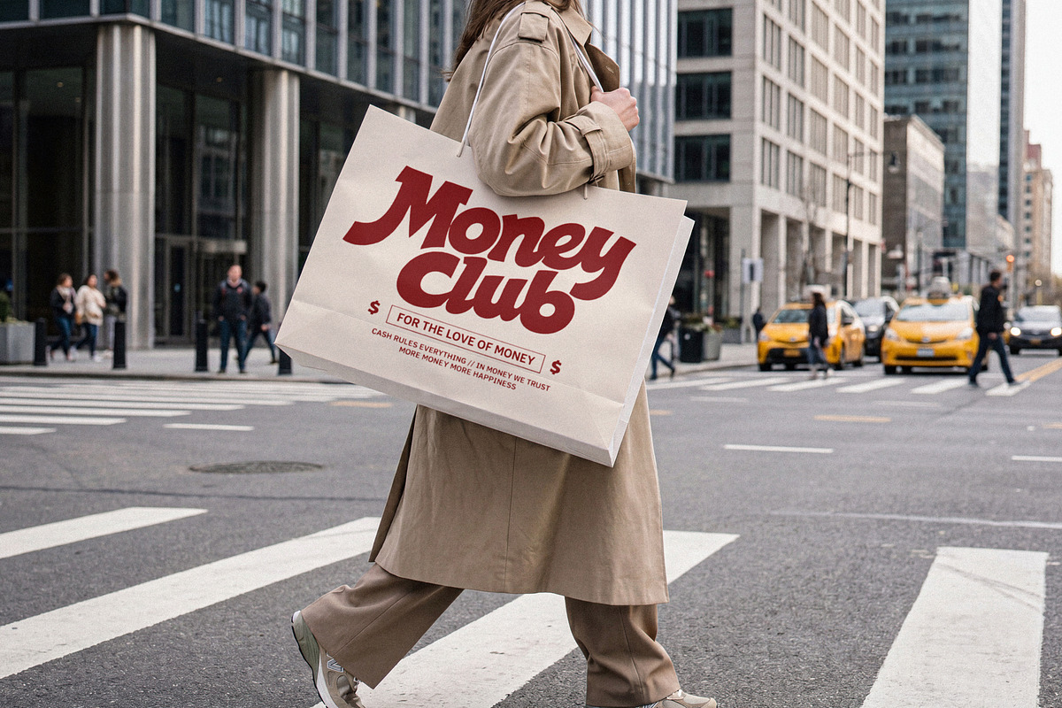 Large Paper Shopping Bag Mockup, a Packaging Mockup by Designer Dude (Photo 1 of 2)