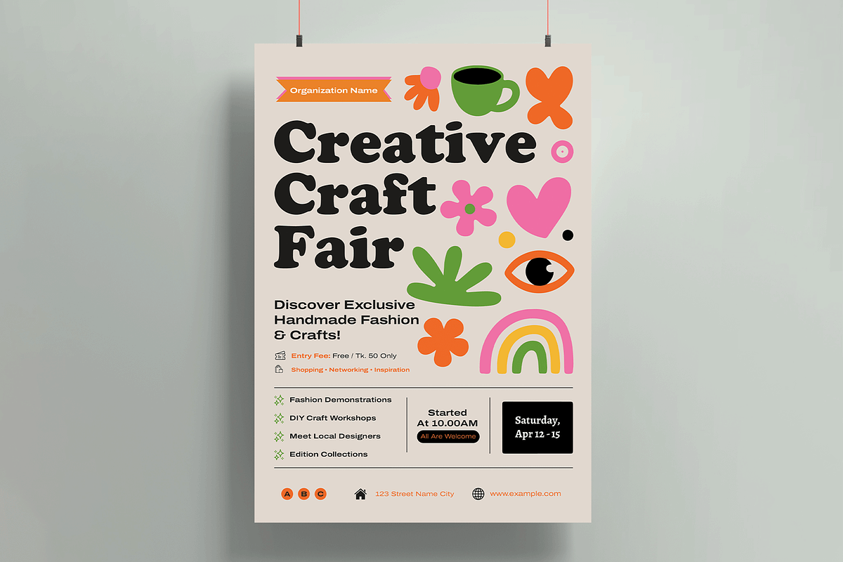 Creative Craft Fair, a Flyer Template by MightyDesign (Photo 1 of 8)