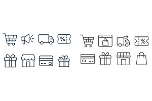 Collection of web icons representing, a Finance Illustration by ZinetroN