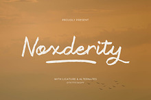 Noxderity | Handwritten Font