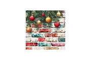 Christmas Brick Backgrounds Images, a Decorative Illustration by PcuDesigns Illustrations (Thumbnail 3 of 3)