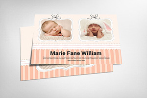 Happy Baby Boy And Girl Card